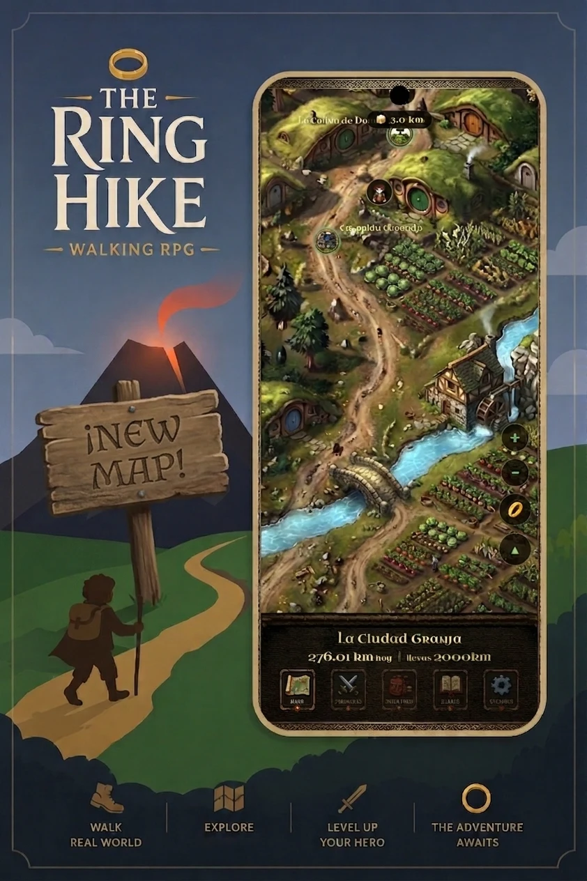 The Ring Hike: Walking RPG screenshot