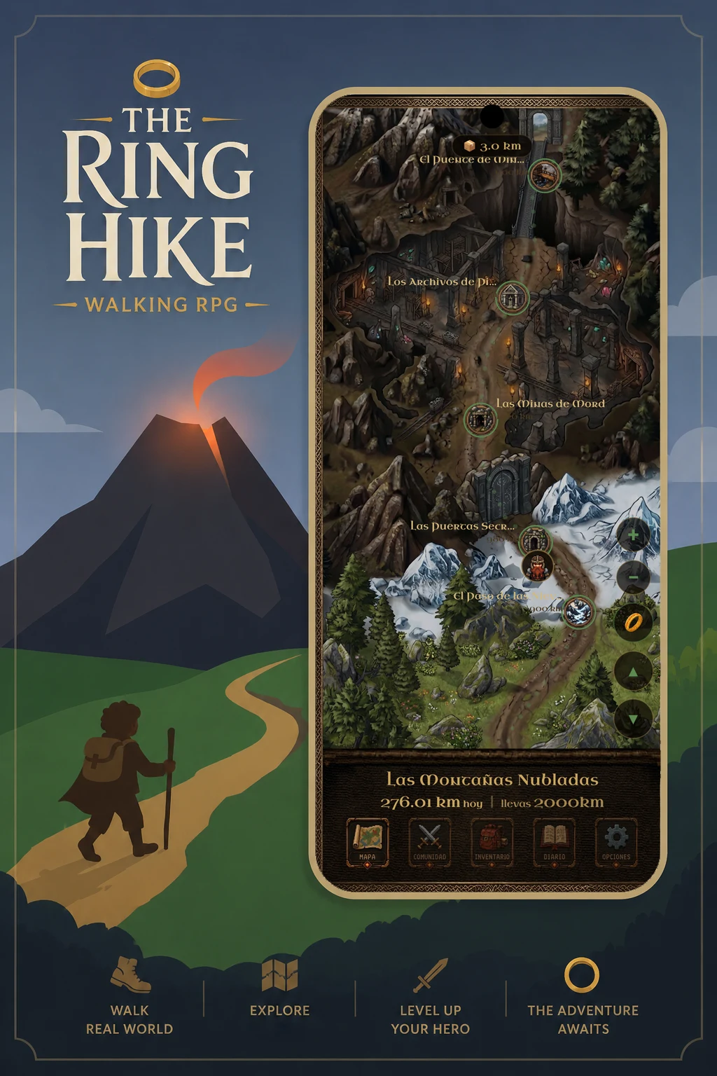 The Ring Hike: Walking RPG screenshot