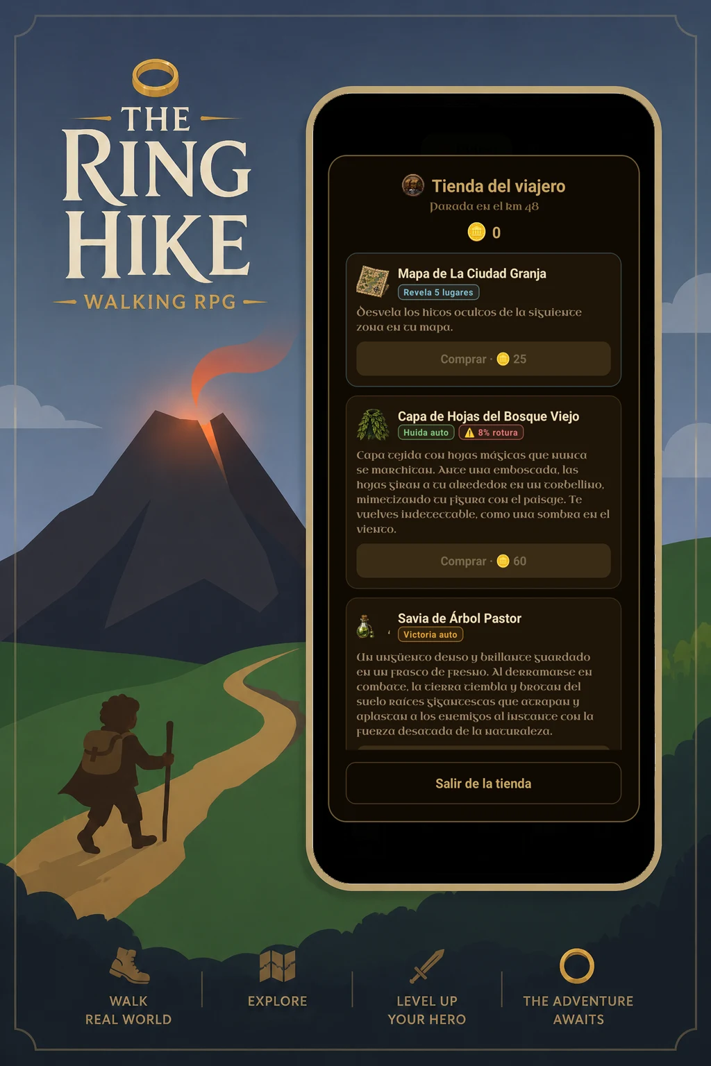 The Ring Hike: Walking RPG screenshot